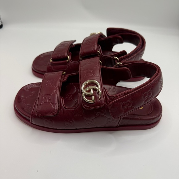 NWT Gucci Dad Sandals with Gold Accents size 38 fit for 8-8.5 US - Picture 5 of 7